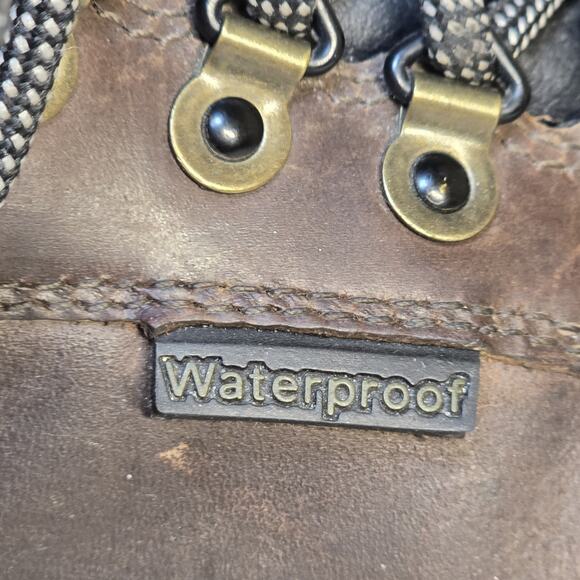 Timberland Women’s Waterproof Leather Hiking Boots 7.5W Brown Anti-Fatigue Trail - Picture 7 of 9